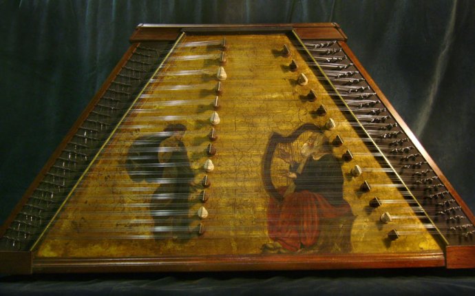 17th Century painted top Hammered Dulcimer | 18th century music