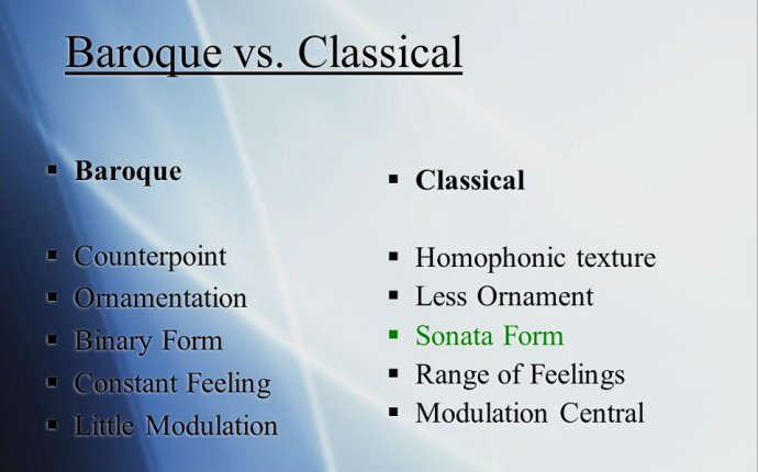 Baroque vs classical music essays