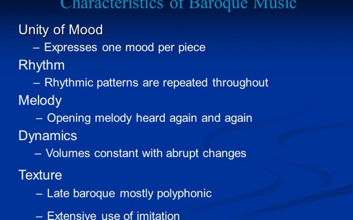 Baroque music frequently changes mood